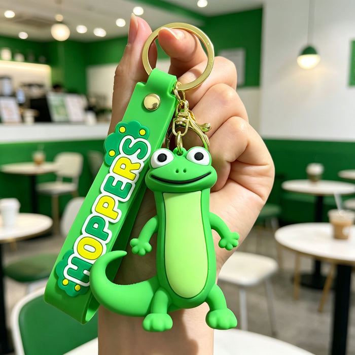 Wholesale Cartoon Beaver Transformation Keychain Silicone PVC Bag Charm Gift