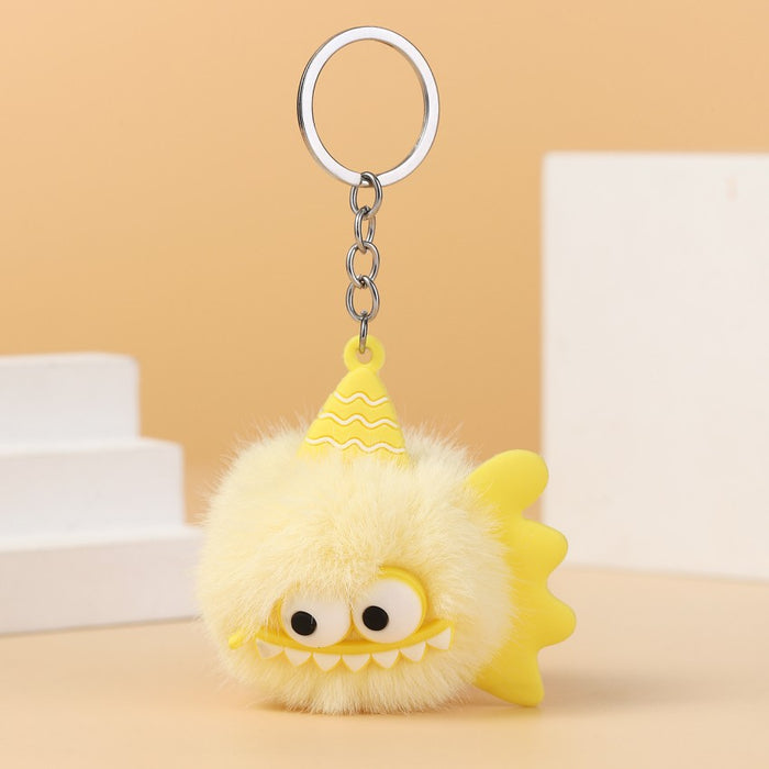 Wholesale Little Monster Plush Keychain JDC-KC-RongRui053