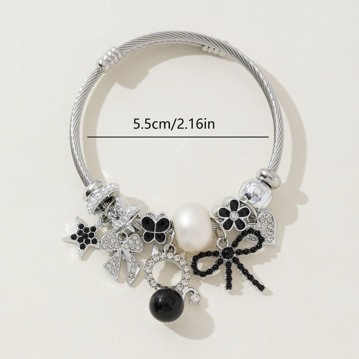 Wholesale DIY bead bracelet bow love pentagram fashion accessory