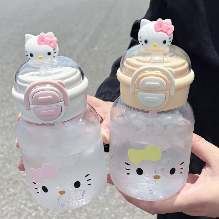 Wholesale Fashion Cute Double Spout Plastic Cup Portable Dorm Drinkware For Girls