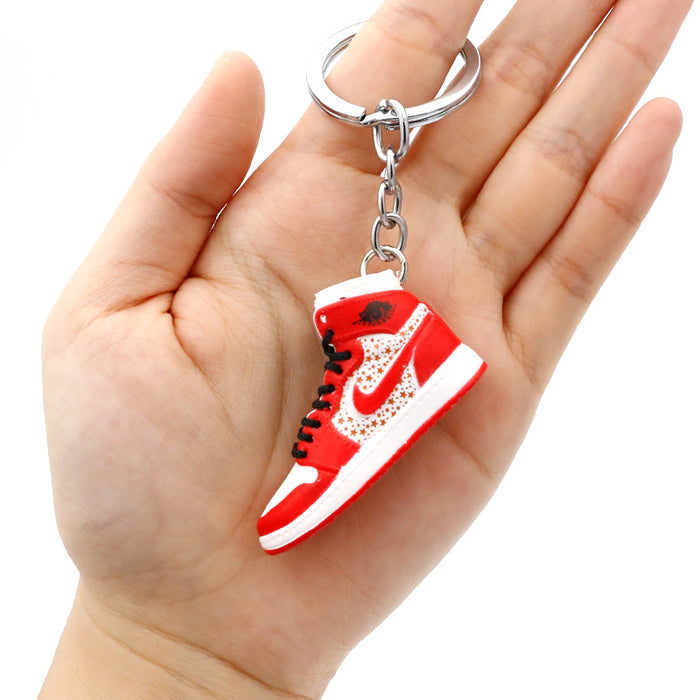 Wholesale PVC Mini Basketball Shoe Keychain JDC-KC-QLPing008