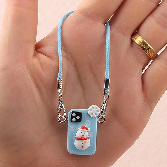 Wholesale Christmas lanyard doll keychain