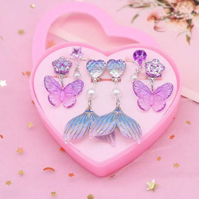 Wholesale Mermaid Ear Clip Ring Set