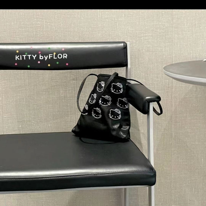 Wholesale Hot pressed diamond shoulder bag, silk shoulder bag, cute high-end tote versatile handbag