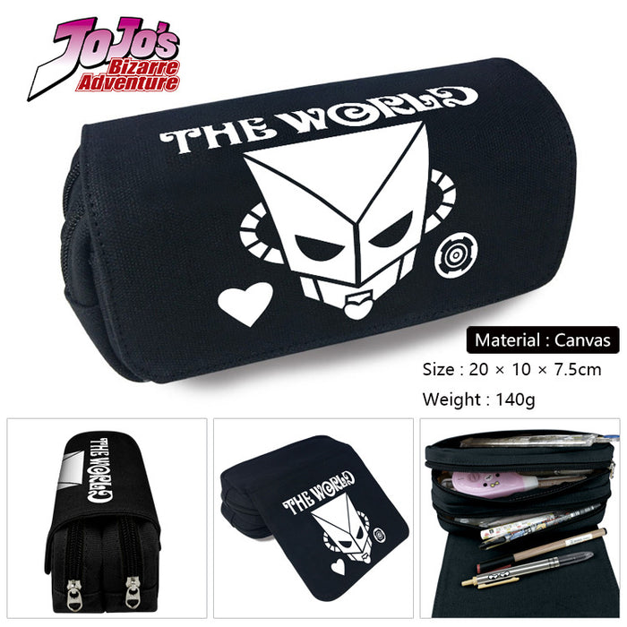 Wholesale Anime Cartoon Canvas Pencil Case Stylish Student Stationery Pouch