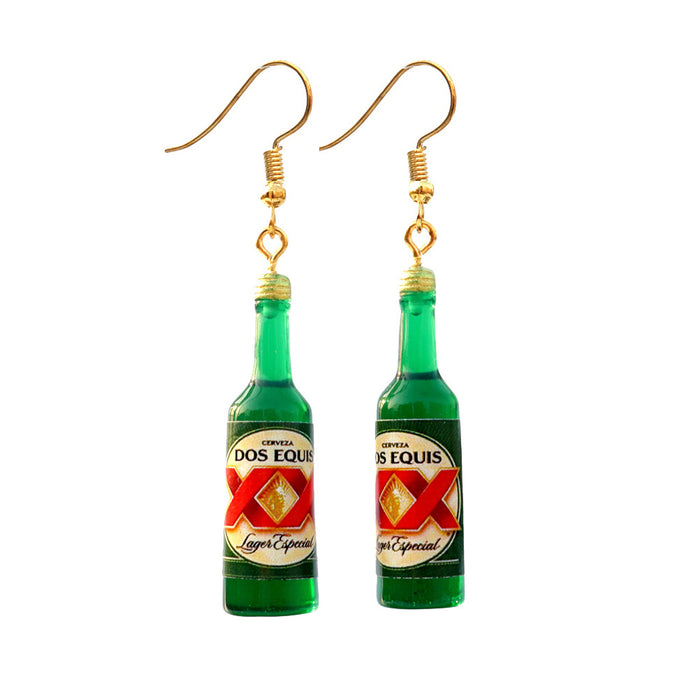 Wholesale Cartoon Wine Bottle Resin Earrings JDC-ES-niqing023