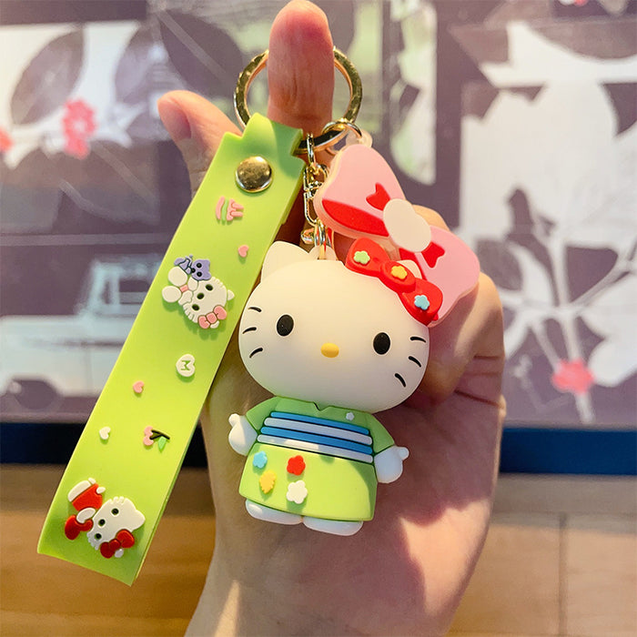 Wholesale Cat Cartoon Animation Pvc Doll Bag Pendant  Keychain