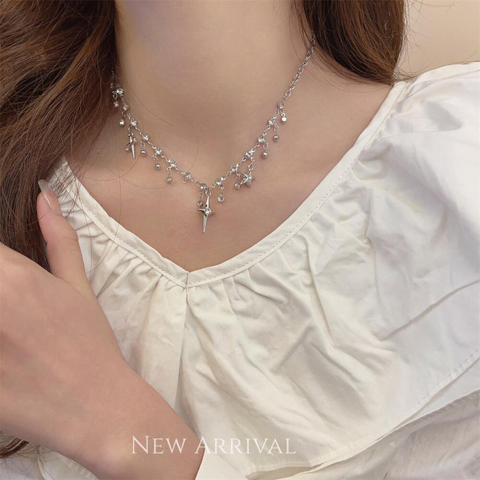 Wholesale Galaxy Necklace Star Diamond Clavicle Chain Necklace Sweet Necklace for Women