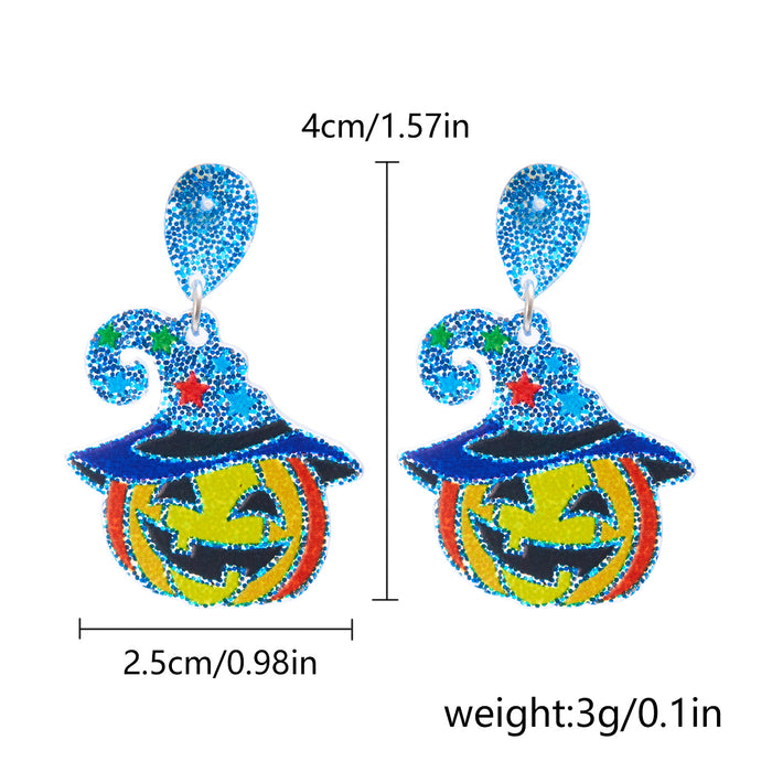 Wholesale  accessories sy colorful ghost eyes funny festive atmosphere acrylic earrings earrings earrings for women