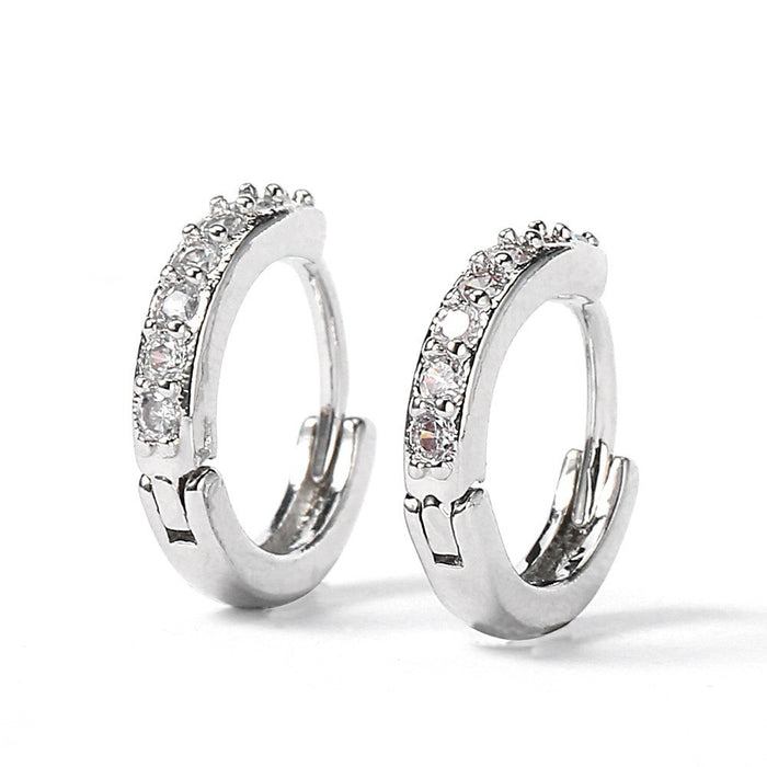 Wholesale Sparkling Diamond Earrings, Versatile Earrings, Buckles, Silver Jewelry, Earnail Accessories, Wholesale