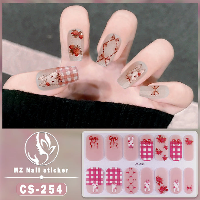 Wholesale No-bake Gel Waterproof Long-lasting 3D Nail Stickers JDC-NS-ARS006