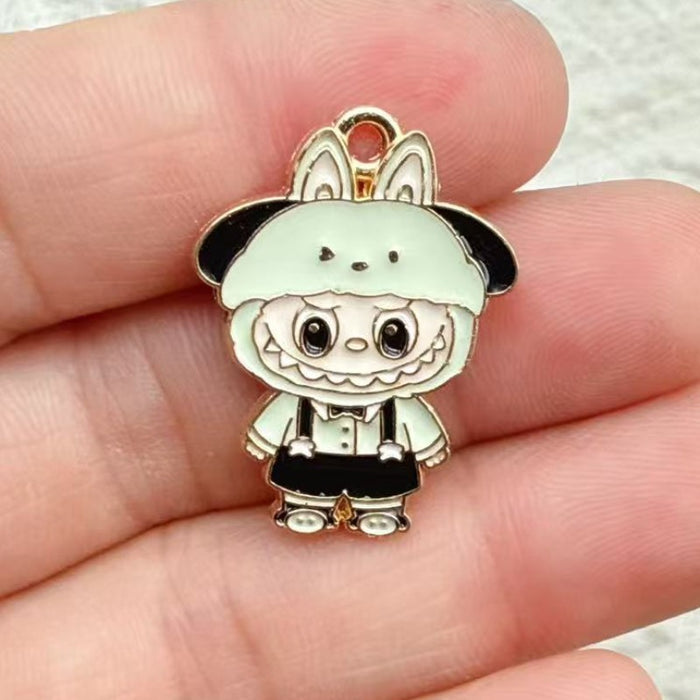Wholesale 10pcs Anime Alloy Oil Drip DIY Earrings,  Bracelet,  Keychain,  Pendant