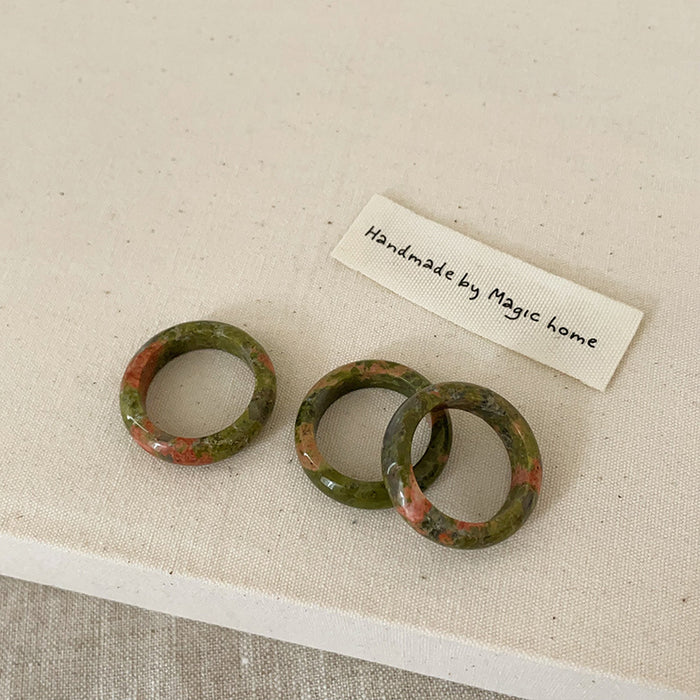 Wholesale Natural stone ring, niche personality, simple and versatile temperament, ring ring, ring