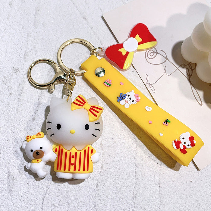 Wholesale PVC Cartoon Doll Keychain JDC-KC-Qiwei023