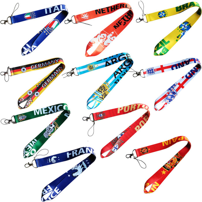 Wholesale Trendy Cartoon Lanyard With Card Holder Polyester Neck Strap For Student And Work Badge Gift