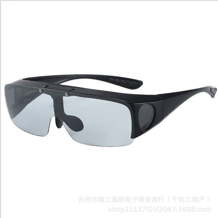 Wholesale Fashionable color changing glasses, flip up myopia glasses, sunglasses, color changing night vision glasses, popular glasses