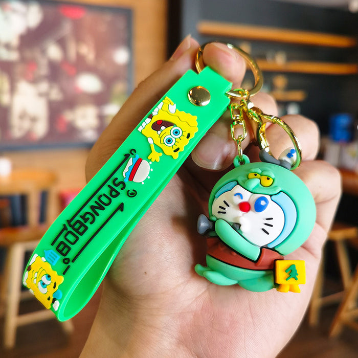 Wholesale Cartoon Doll Silicone Keychain JDC-KC-Tingm234