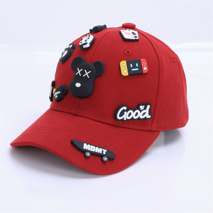 Wholesale Cute Baby Baseball Cap Coal Ball Design Fashion Hip Hop Hat For Kids Boys Girls