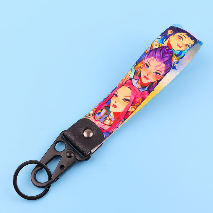 Wholesale Anime K-pop Alloy Keychain Pendant Keychain Chain Leather
