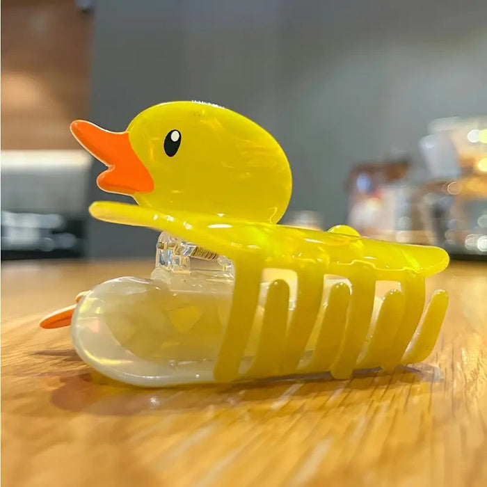 Wholesale Fun Duck Clip Cartoon Animal Hair Clip Creative Little Yellow Duck Shark Clip Cute Ponytail Clip Personalized Headwear