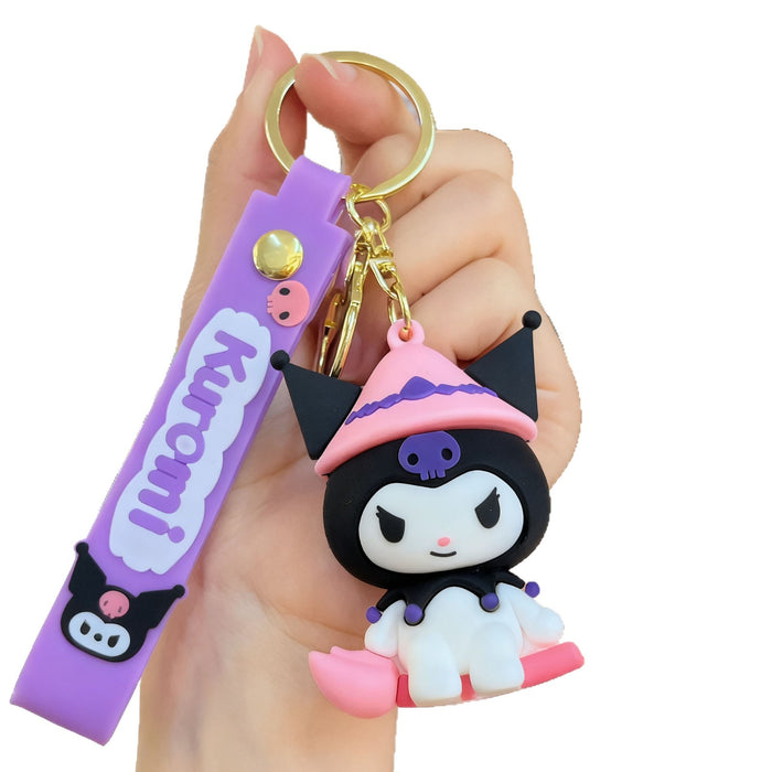 Wholesale Silicone cute cartoon keychains for couples