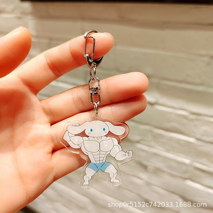 Wholesale Acrylic Keychain Cartoon Cute  Accessories Pendant Small Gift