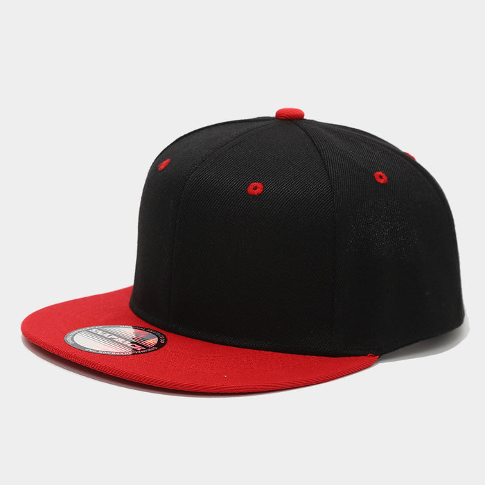 Wholesale Two-tone color block hip-hop cap unisex flat-brimmed baseball cap