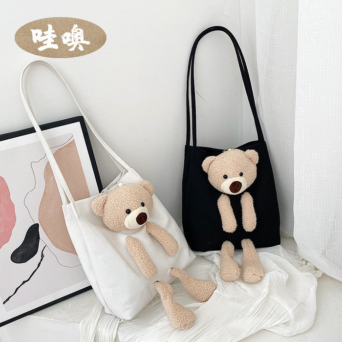 Wholesale Crossbody versatile single shoulder canvas bag cute