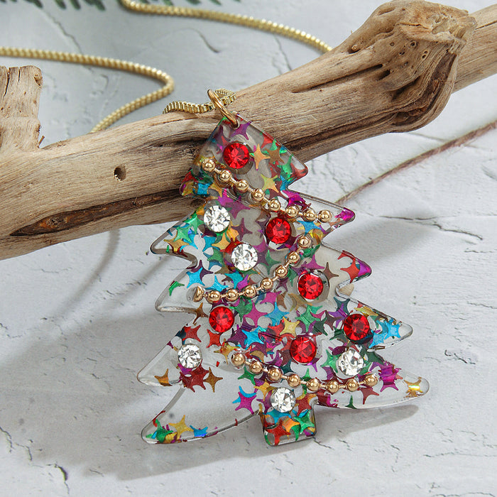 Wholesale fashion creative acrylic Christmas earrings