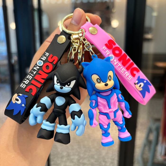 Wholesale Cartoon Drip Glue Fashion Car Keychain Couple Bag Pendant