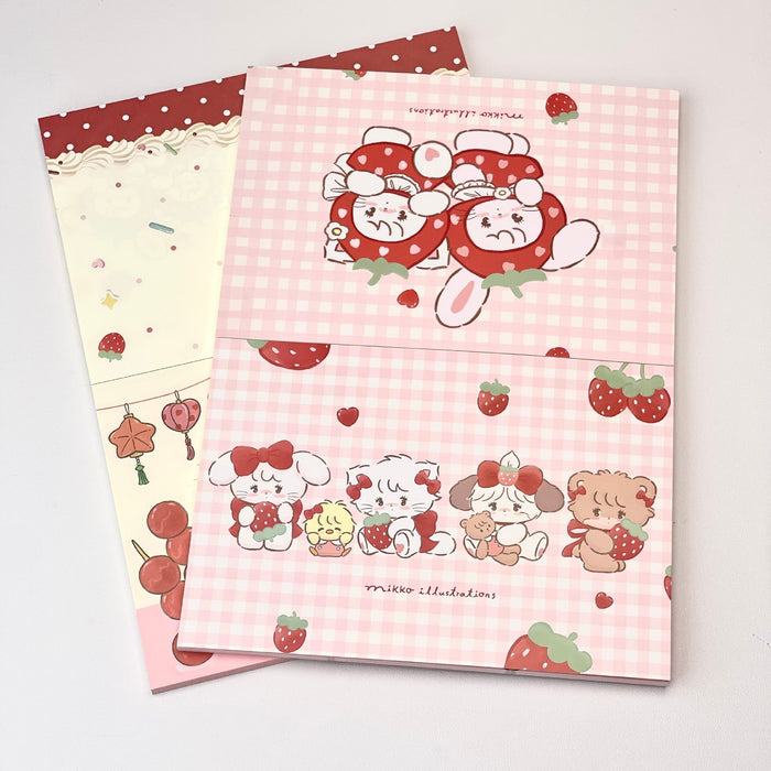 Wholesale Cute Cartoon Flat-Spread B5 Notebook Trendy Full-Color Diary for Girls Double Offset Paper Everyday Journal