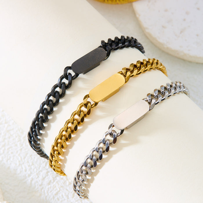 Wholesale New Titanium Steel Bracelet Stainless Steel Men's Bracelet Fashion, Simplicity, Personality, Student Handpiece Wholesale