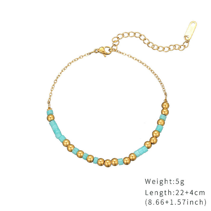 Wholesale 2pcs Luxury Beaded Jewelry Turquoise Necklace