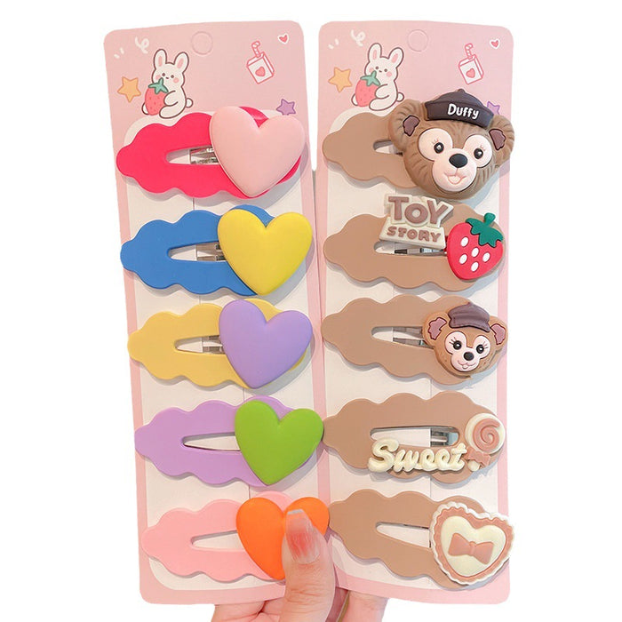 Wholesale Children's Cartoon Plastic Hair Clip Set JDC-HC-Junwu003