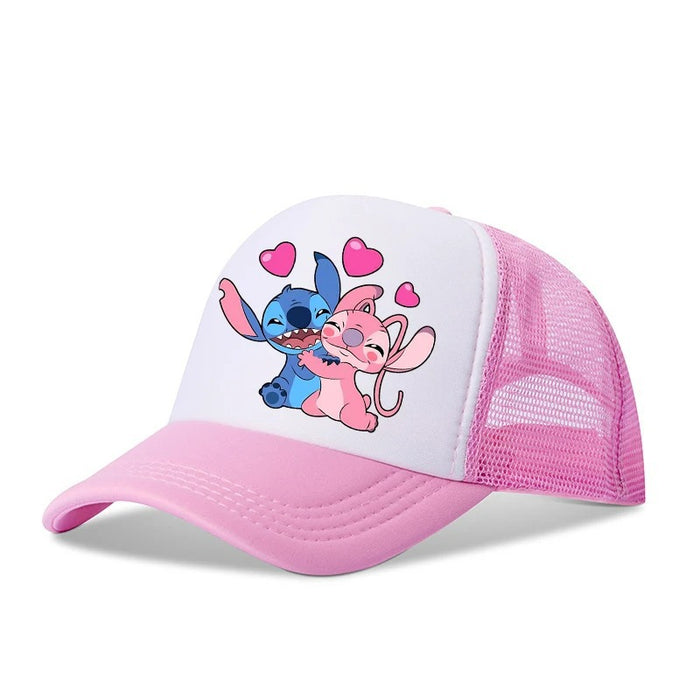 Wholesale Cartoon print baseball cap net breathable dome cap hip hop sports cap