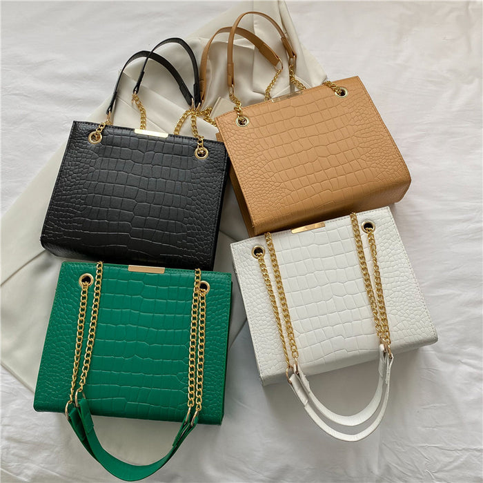 Wholesale Shoulder Bag PU Casual Chain Solid Color  JDC-SD-XXH002