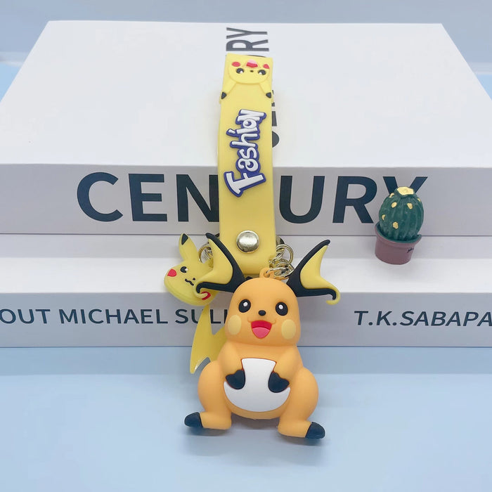 Wholesale Cute Cartoon Three-dimensional Silicone Keychain JDC-KC-JuShu037