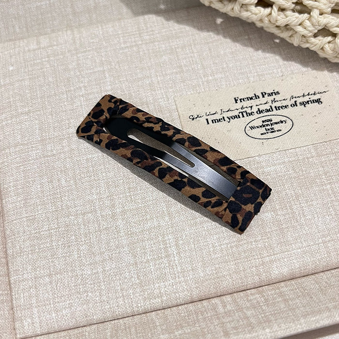 Wholesale Leopard Print BB Clip Bangs Clip Side Clip Broken Hairpin Hairpin Hairpin
