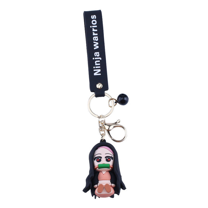 Wholesale Silicone Cartoon Doll Keychain JDC-KC-MingT201