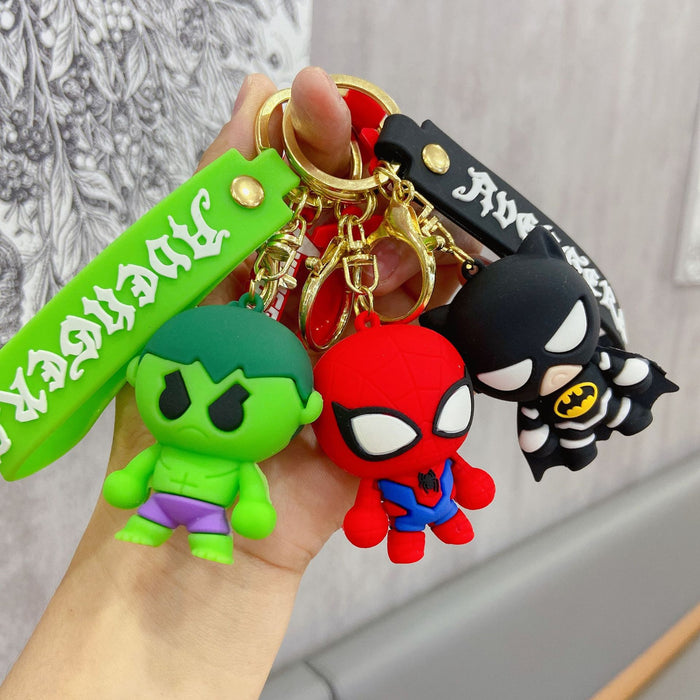 Wholesale Cartoon Car Keychain Men's and Women's Bag Silicone Key Chain Pendant