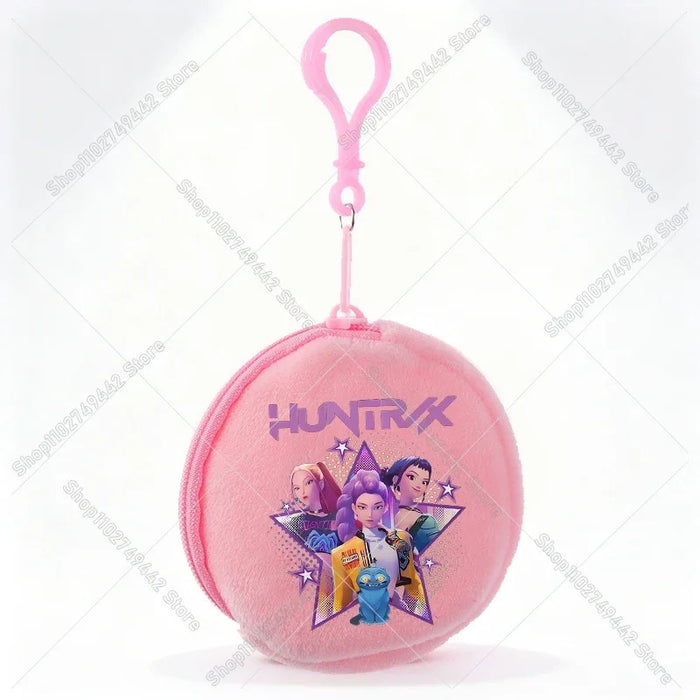 Wholesale Casual Kpop Style Cartoon Coin Purse For Girls Polyester Zipper Wallet Everyday Fashion Accessory Resale Gift