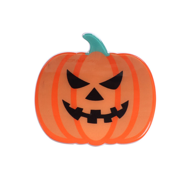 Wholesale Halloween imitation acetate  funny dark style shark clip personality creative pumpkin hairpin ghost clip