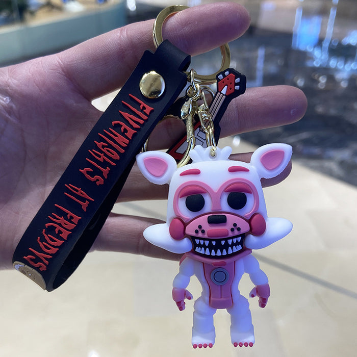 Wholesale Cartoon Doll Silicone Keychain (F) JDC-KC-Chongli011