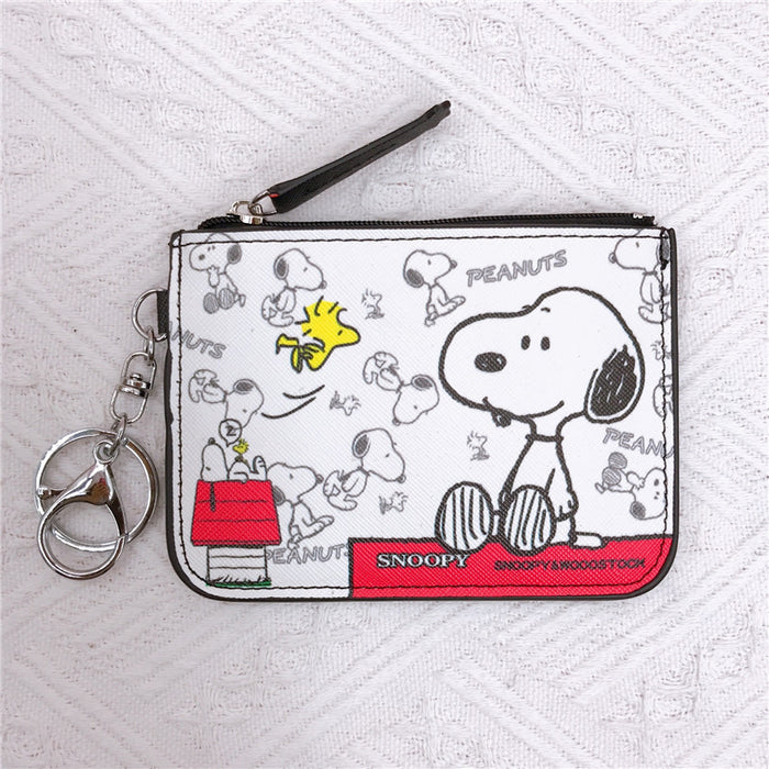 Wholesale PU Cartoon Printing with Key Ring Card Holder Coin Purse JDC-WT-YaLL020