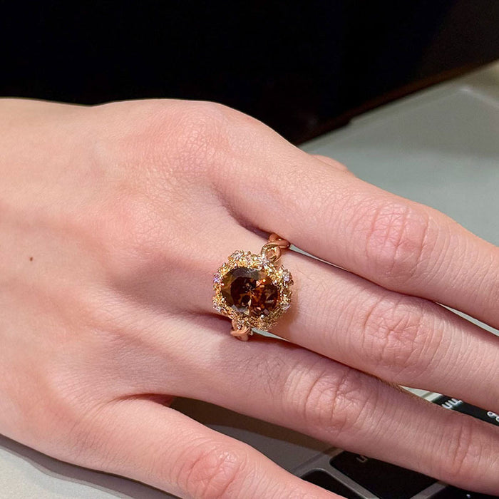 Wholesale Brown vintage betel nut ring