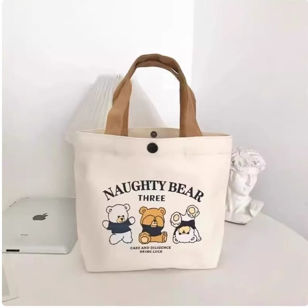 Wholesale Canvas bag, portable work canvas bag, canvas bag, casual hand-held lunch bag