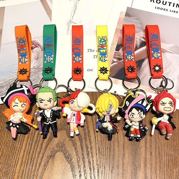 Wholesale Metal Keychain Cartoon Anime Cosplay Bag Charm Gift for Car Key Accessory MOQ≥2
