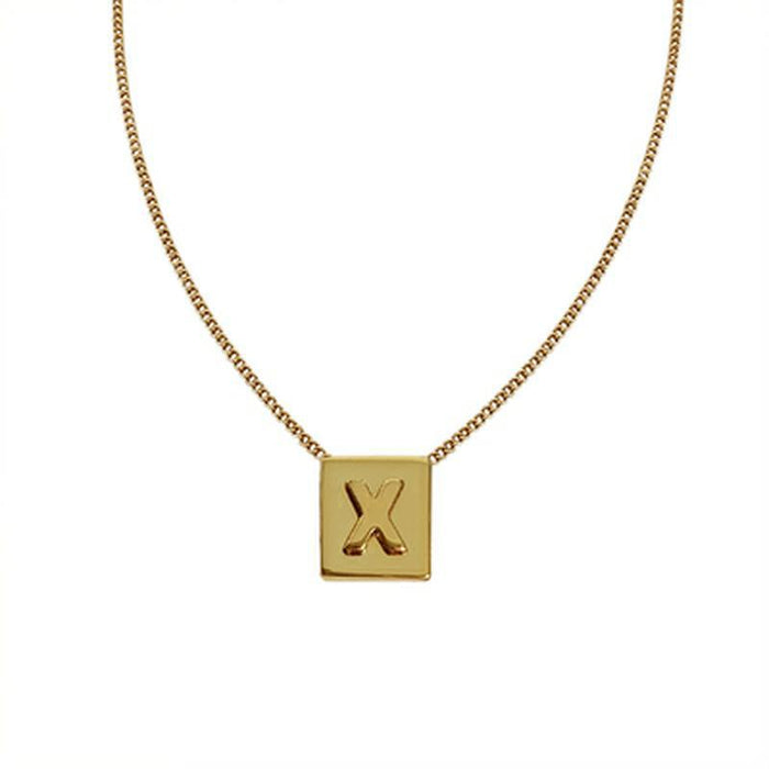 Wholesale  necklace  square brand pendant  Necklaces  letter necklace