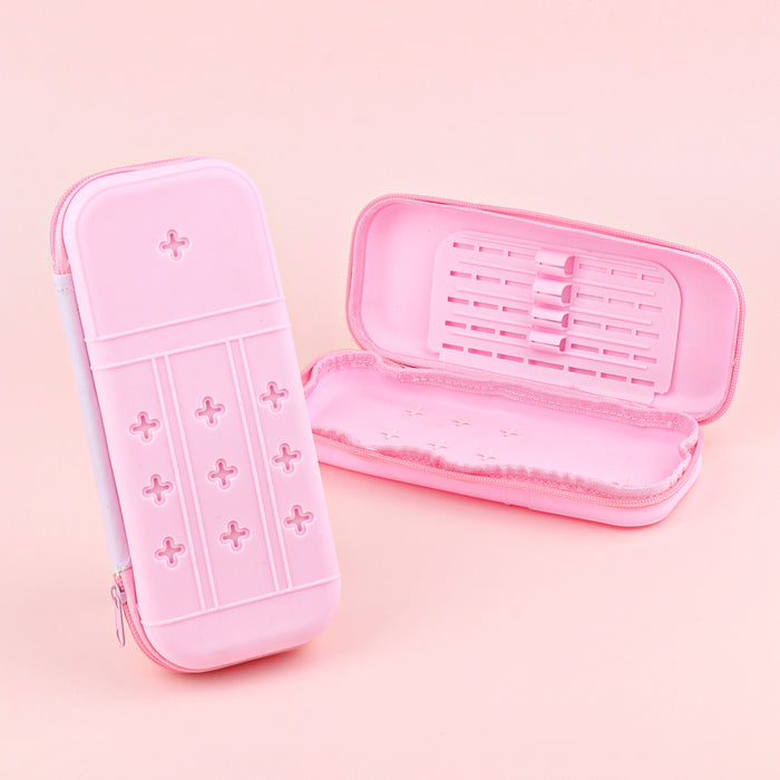 Wholesale Silicone Pencil Case DIY Hole Design Cute Stationery Organizer for Students MOQ≥10