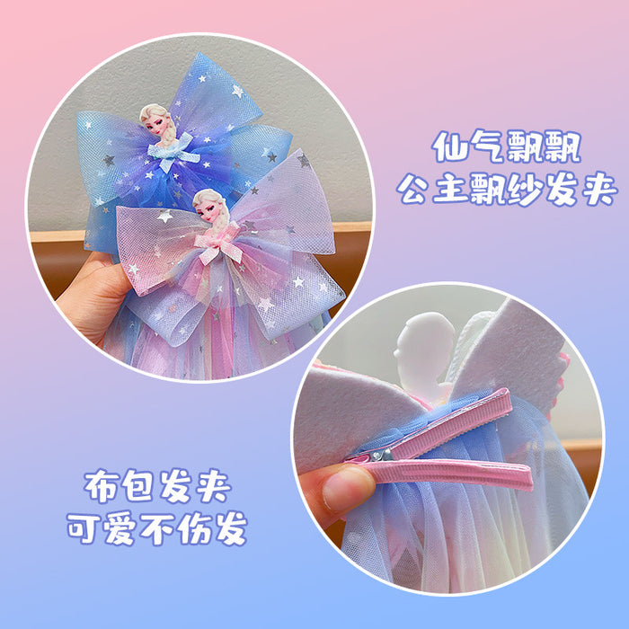 Wholesale Pawl Veil Snow Princess Crown Headwear Hairpin Baby Flower Hair Accessories Hairpin